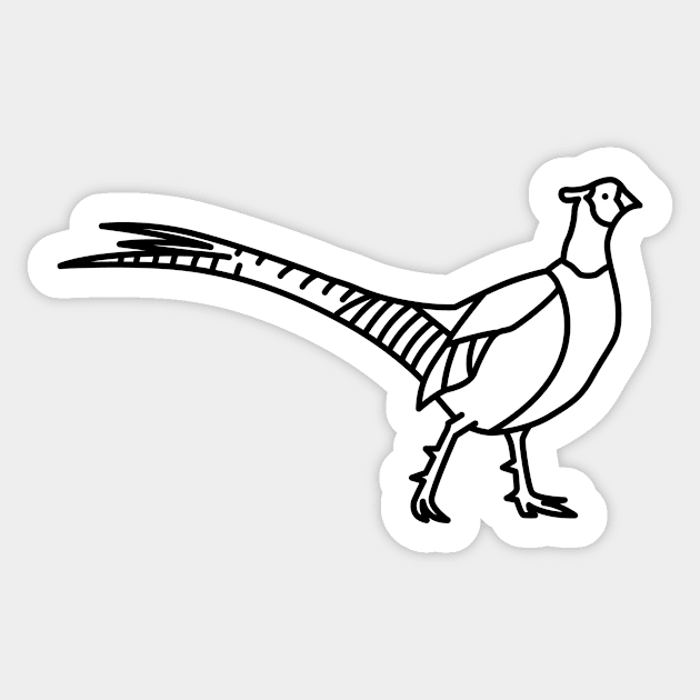 Pheasant Sticker by Radradrad